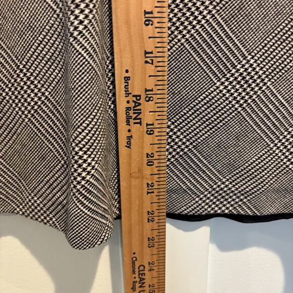 Petite Sophisticate Skirt Size 8 Wool Blend Glen Plaid A-Line Office Made Italy - Picture 8 of 13